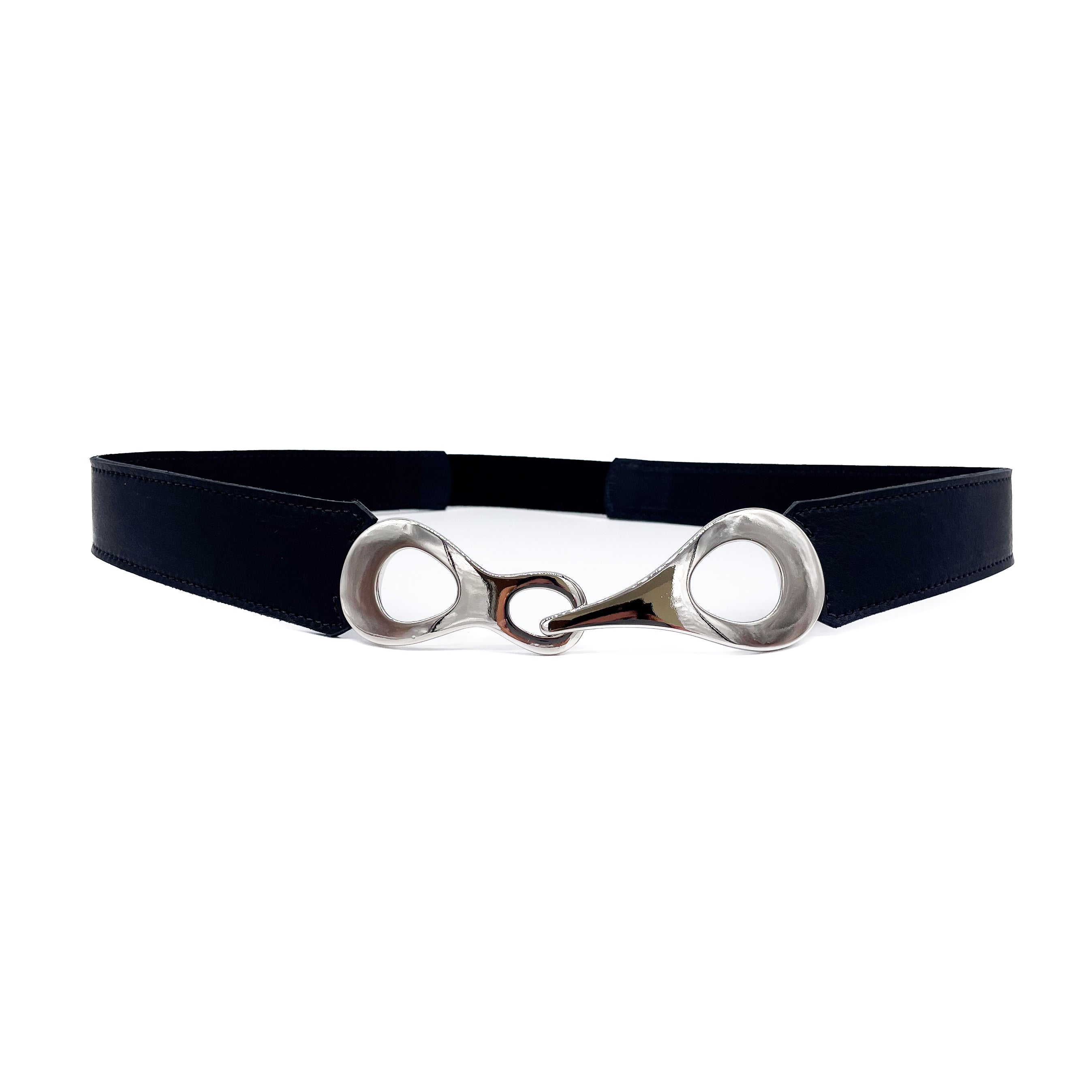 【S/E/O】 EYELET WIDE BELT SILVER S/E/O】 EYELET WIDE BELT SILVER