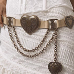 Mia Heart Belt - Brass - [description] - StreetsAheadInc