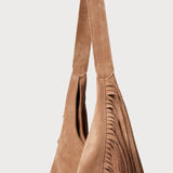 Stevie Fringe Hobo Cappuccino Suede