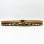 Drew Belt - Distressed Italian Studded Leather Belt - Streets Ahead