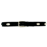 Shiloh Belt - Edgy Black Italian Leather Unisex Belt - Streets Ahead
