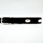 Shiloh Belt - Edgy Black Italian Leather Unisex Belt - Streets Ahead