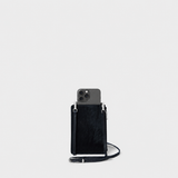 Romy Phone Crossbody Black Calf Hair