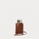 Romy Phone Crossbody Cognac Calf Hair
