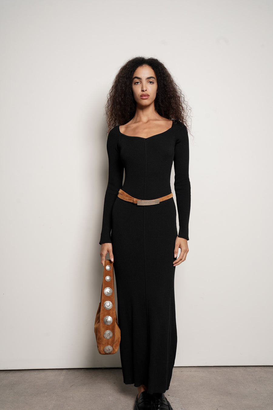 Athena Shoulder Bag Tan Suede - [description] - StreetsAheadInc