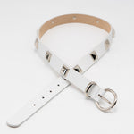 Kya Belt - Chic Pyramid Hardware Belt On Smooth Italian Leather - Streets Ahead