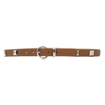 Kya Belt - Chic Pyramid Hardware Belt On Smooth Italian Leather - Streets Ahead