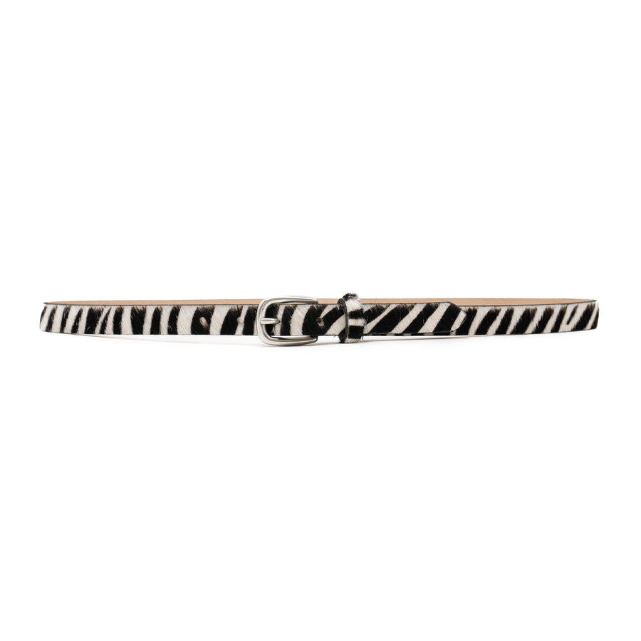Sera Belt - Zebra Calf Hair