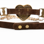 Mia Heart Belt - Brass - [description] - StreetsAheadInc