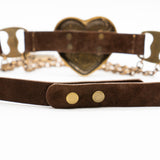 Mia Heart Belt - Brass - [description] - StreetsAheadInc