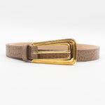 Bria Belt - Cappuccino Croc Embossed - [description] - StreetsAheadInc