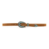 Cheyenne Belt - Tan Suede & Turquoise