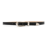 Laramie Belt - Black And Silver