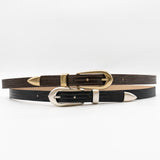 Laramie Belt - Black And Silver