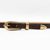 Laramie Belt - Brown And Brass