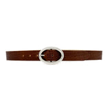 Beau Belt - Cognac Croc-Embossed Italian Leather Jean Belt - Streets Ahead