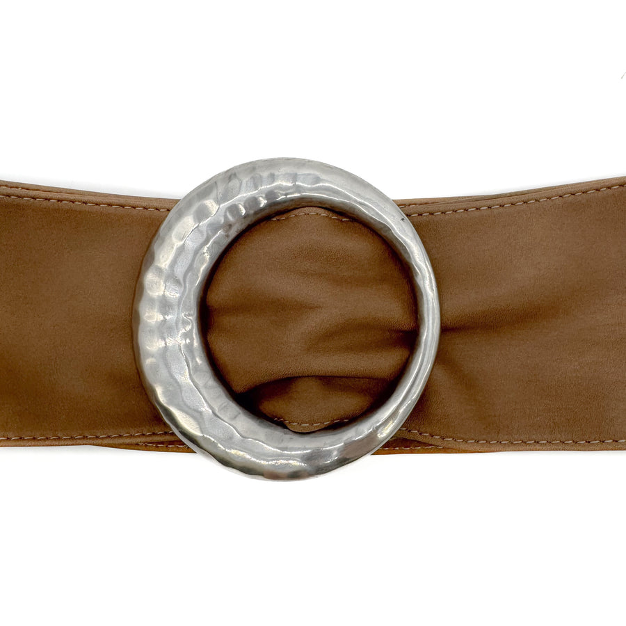 Kai Belt - Italian Dark Taupe Leather Soft Sash Belt - Streets Ahead