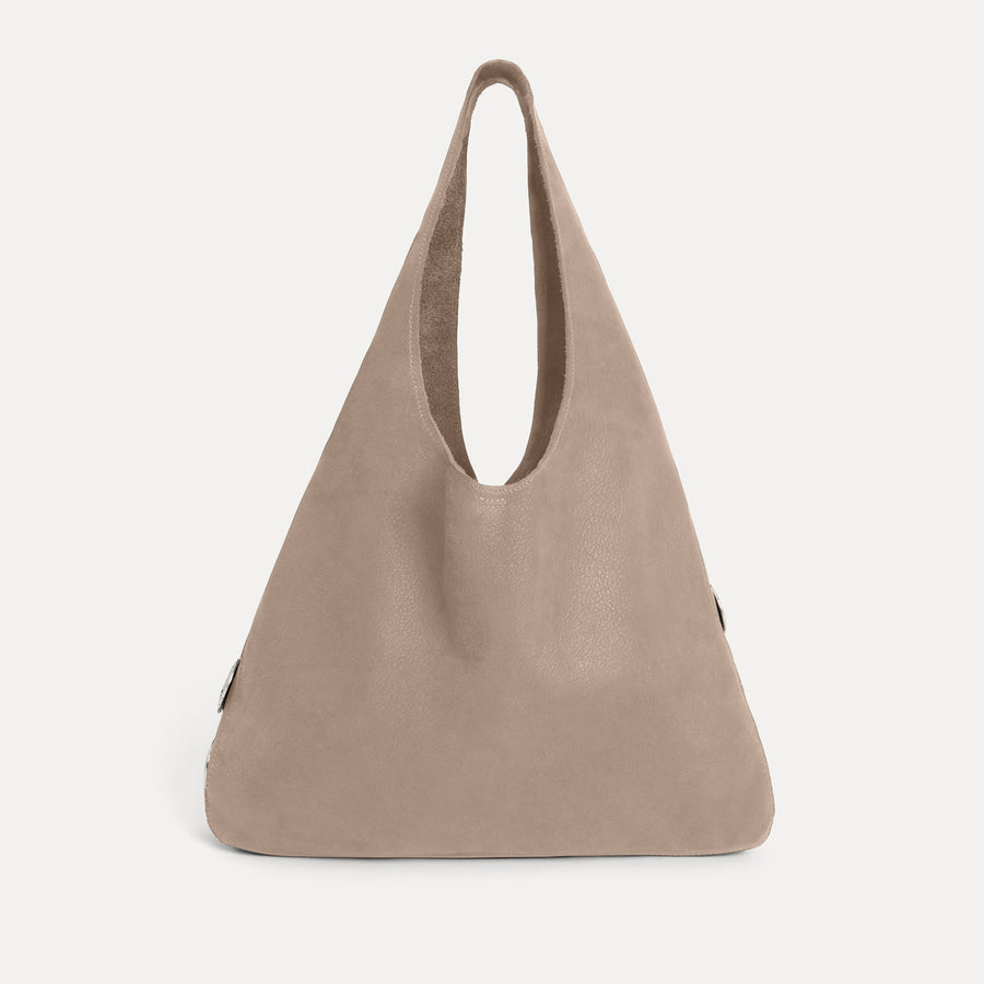 Rhea Hobo Bag Taupe Nubuck