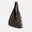 Angled view of the Rhea Slouchy Hobo in coffee nubuck showing slouchy silhouette and silver side detail - Streets Ahead