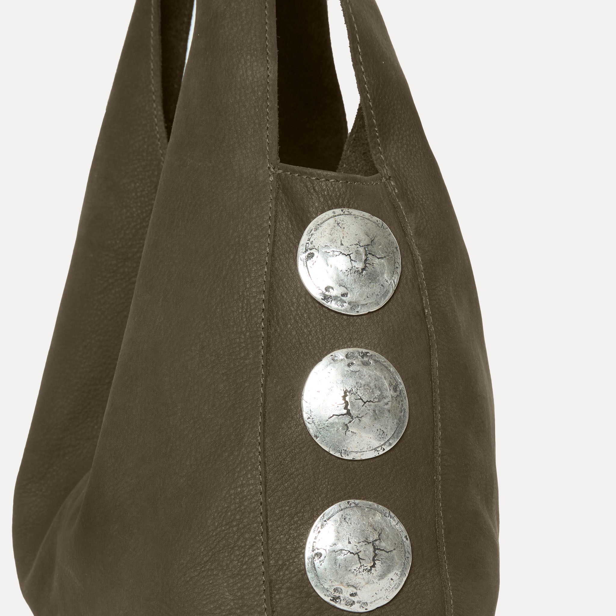 Streets Ahead Rhea Hobo — cactus Italian nubuck, slouchy silhouette