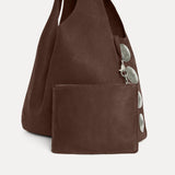 Rhea Hobo Bag Chocolate Nubuck - [description] - StreetsAheadInc