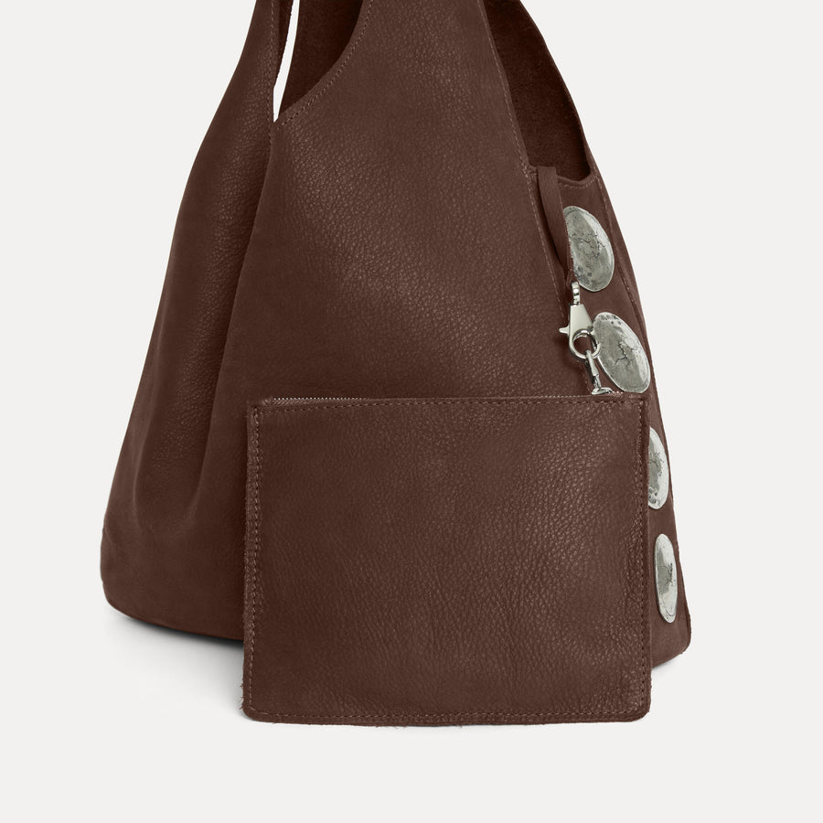Rhea Hobo Bag Chocolate Nubuck