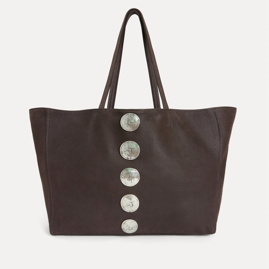 Gaia Tote Bag Coffee Nubuck