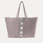 Gaia Tote Bag Grey Suede - [description] - StreetsAheadInc