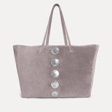 Gaia Tote Bag Grey Suede - [description] - StreetsAheadInc