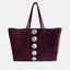 Gaia Tote Bag Plum Suede - [description] - StreetsAheadInc