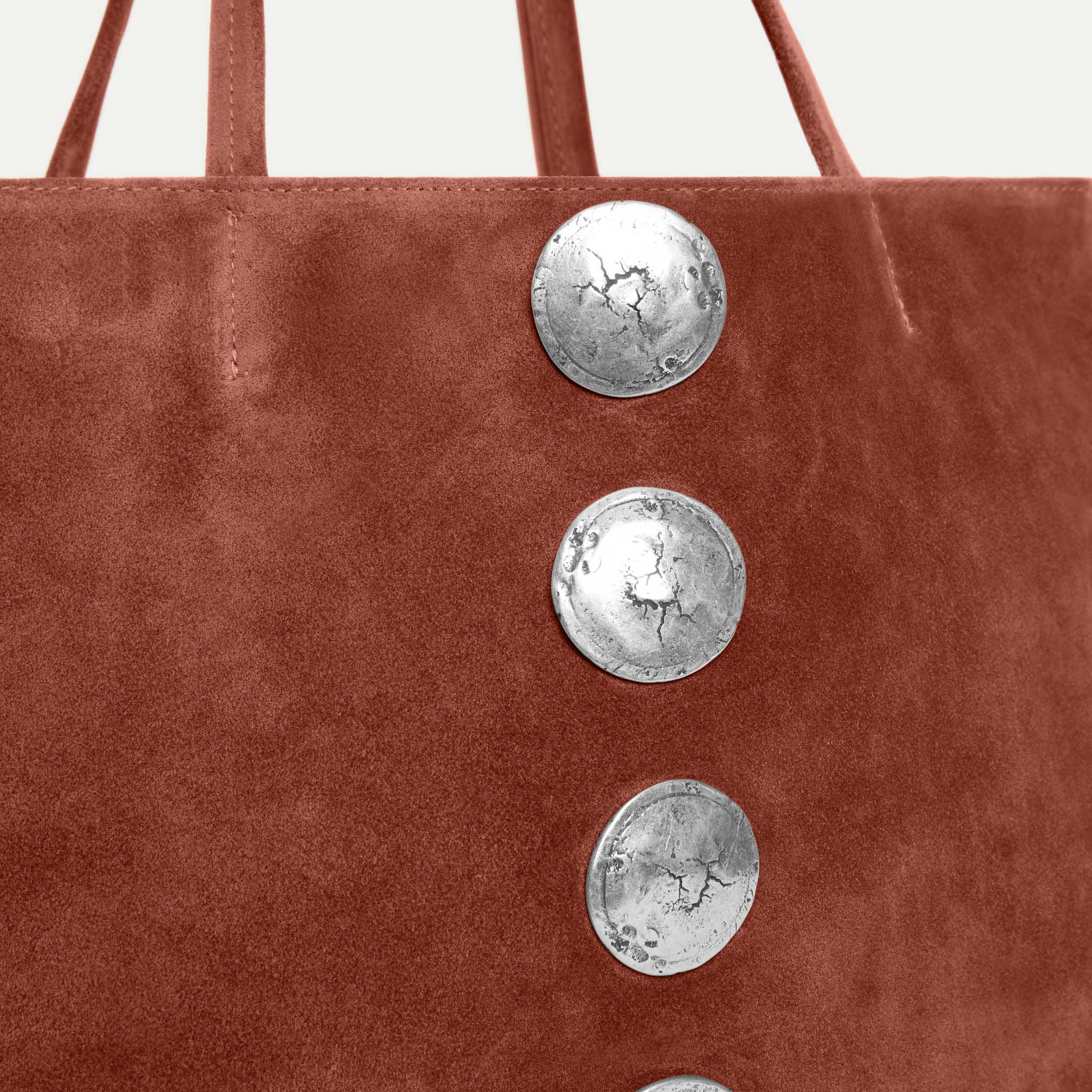 Gaia Tote Bag Rust Suede - [description] - StreetsAheadInc