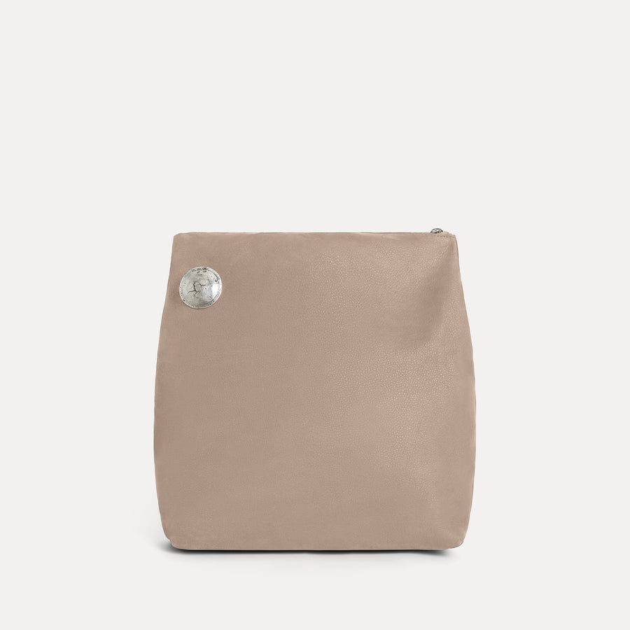 Vesta Clutch Taupe Nubuck