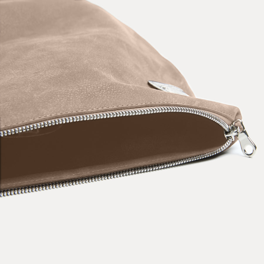 Vesta Clutch Taupe Nubuck
