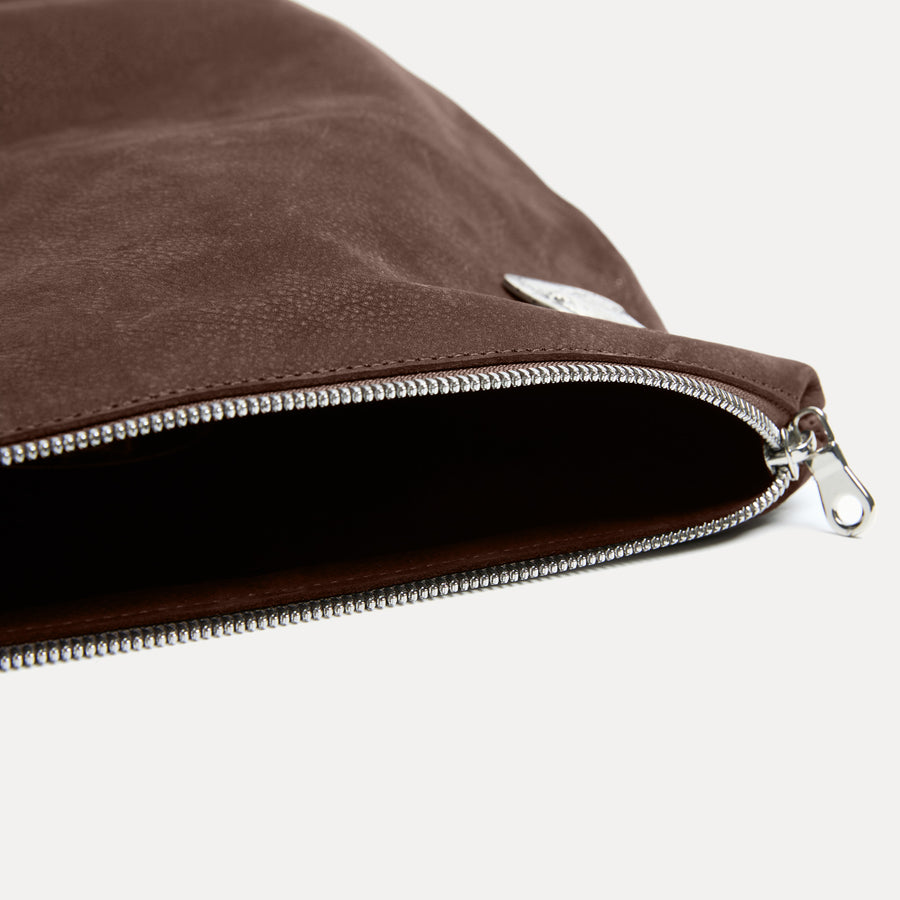 Vesta Clutch Chocolate Nubuck