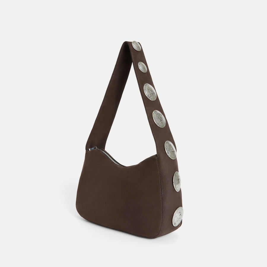 Athena Shoulder Bag Coffee Nubuck
