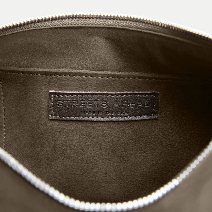 Athena Shoulder Bag Olive Nubuck