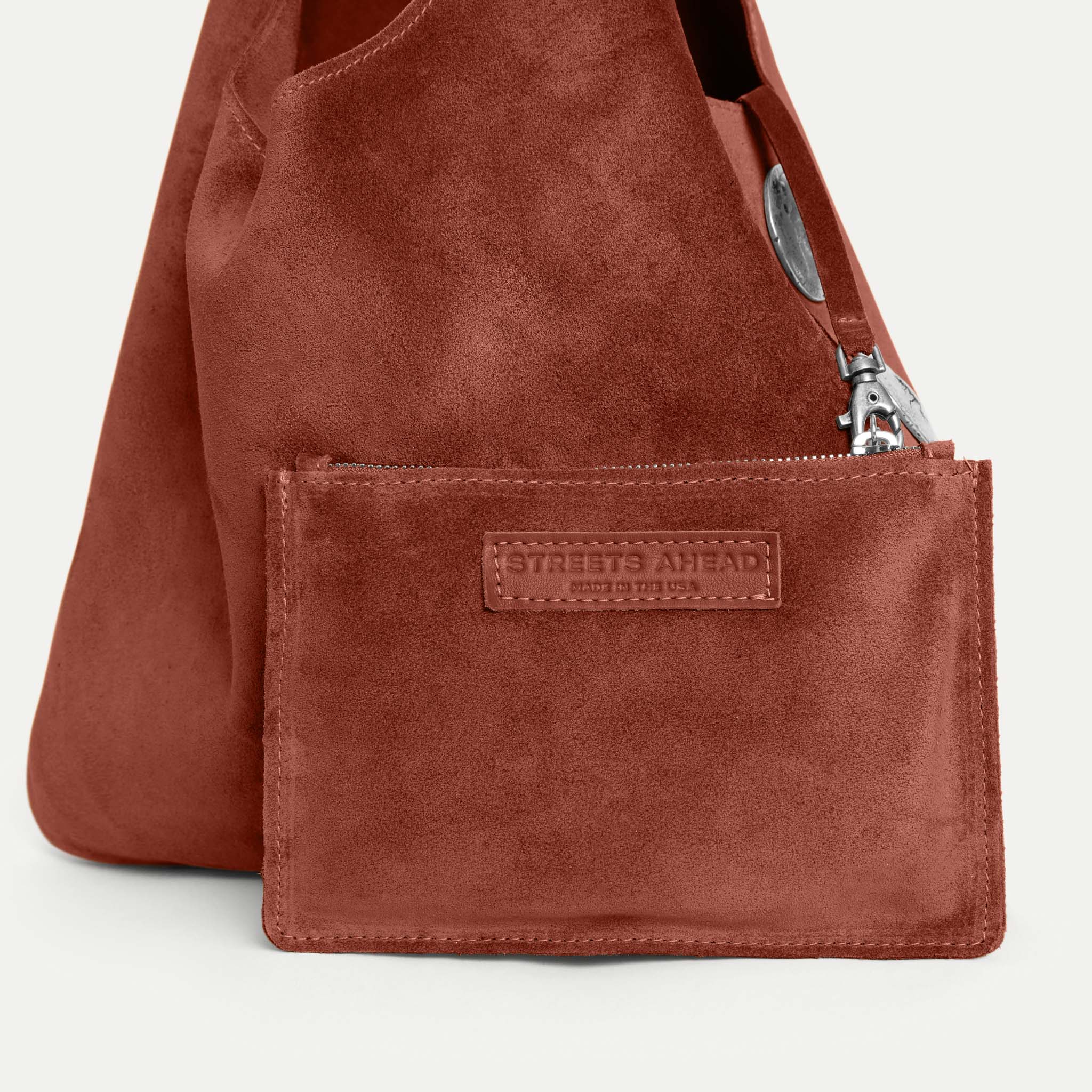 Rhea Hobo Bag Rust Suede - [description] - StreetsAheadInc