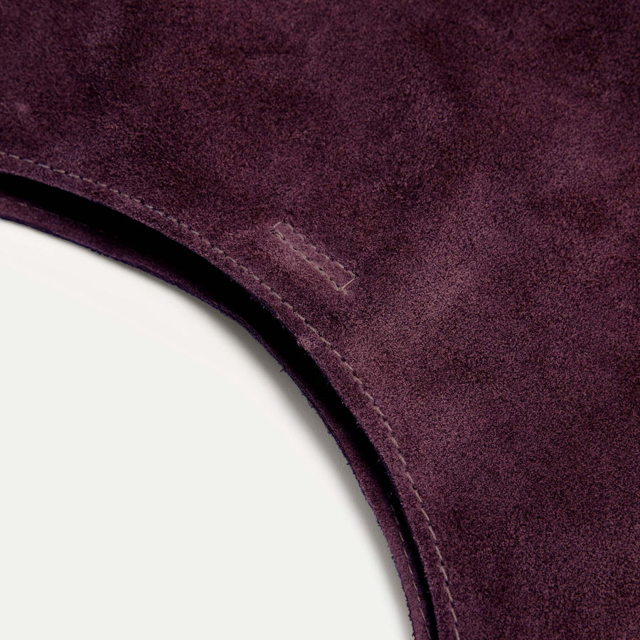 Rhea Hobo Bag Plum Suede