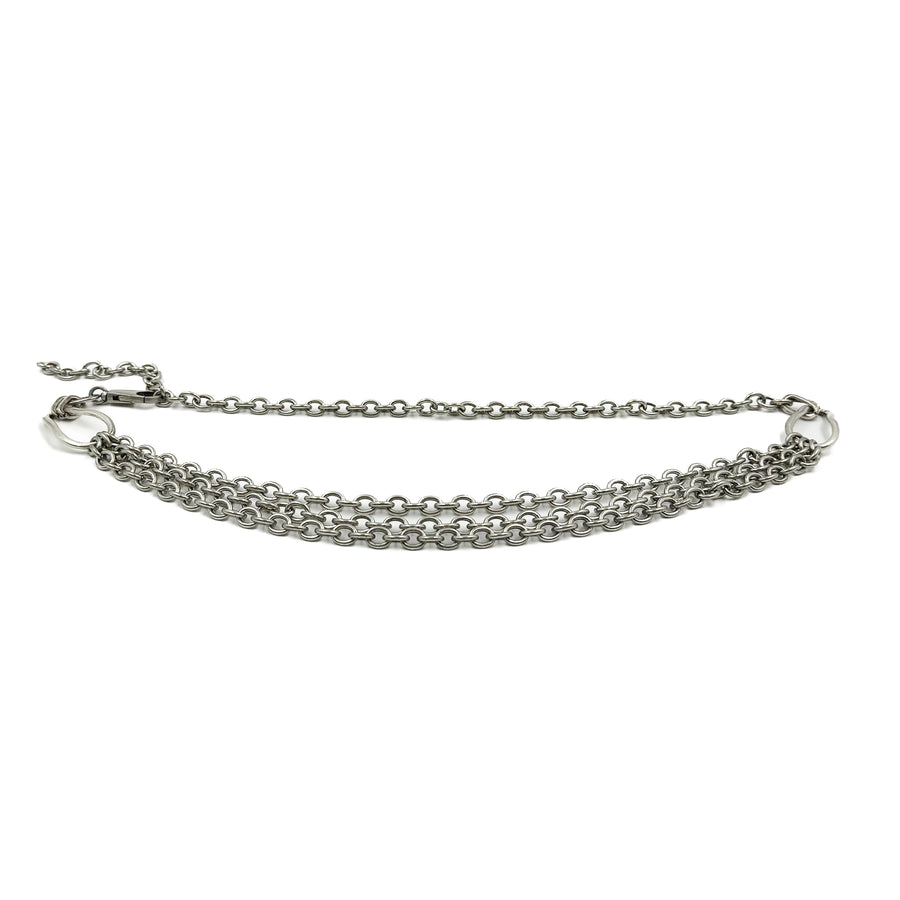 Cait Belt - Vintage Silver Plated Italian Chain Belt - Streets Ahead