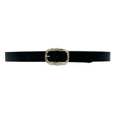Emerson Belt - Black Classic Italian Leather Unisex Belt - Streets Ahead