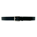 Finley Belt - Classic Black Unisex Italian Leather Belt - Streets Ahead