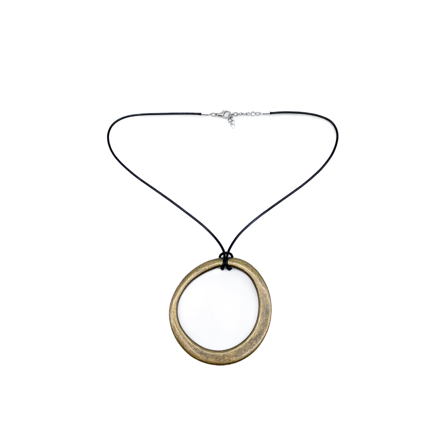 Calista Necklace - Brass Pendant Necklace - Streets Ahead