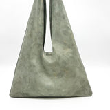 Elody Hobo - Sage Suede Italian Leather Handbag - Streets Ahead
