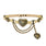Mia Heart Belt - Brass - [description] - StreetsAheadInc