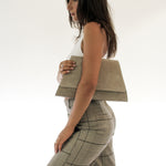 Naomi Oversized Clutch - Taupe Minimalist Handbag - Streets Ahead