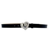 Mini Heart - Engraved Vintage Buckle Belt - Streets Ahead