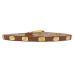 Cleo - Tan Leather Vintage Style Leather Belt - Streets Ahead