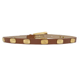 Cleo - Tan Leather Vintage Style Leather Belt - Streets Ahead