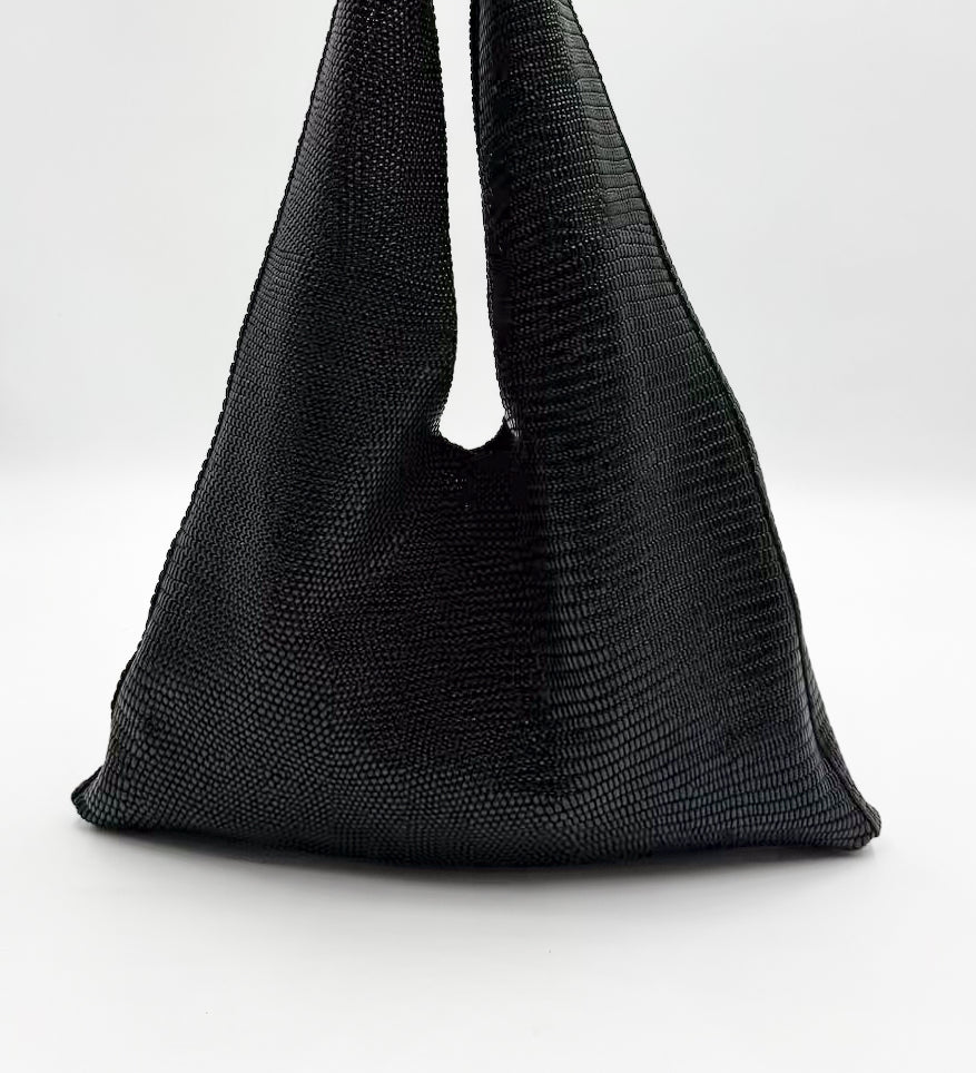 Elody Hobo - Black Bubble - handbag - StreetsAheadInc