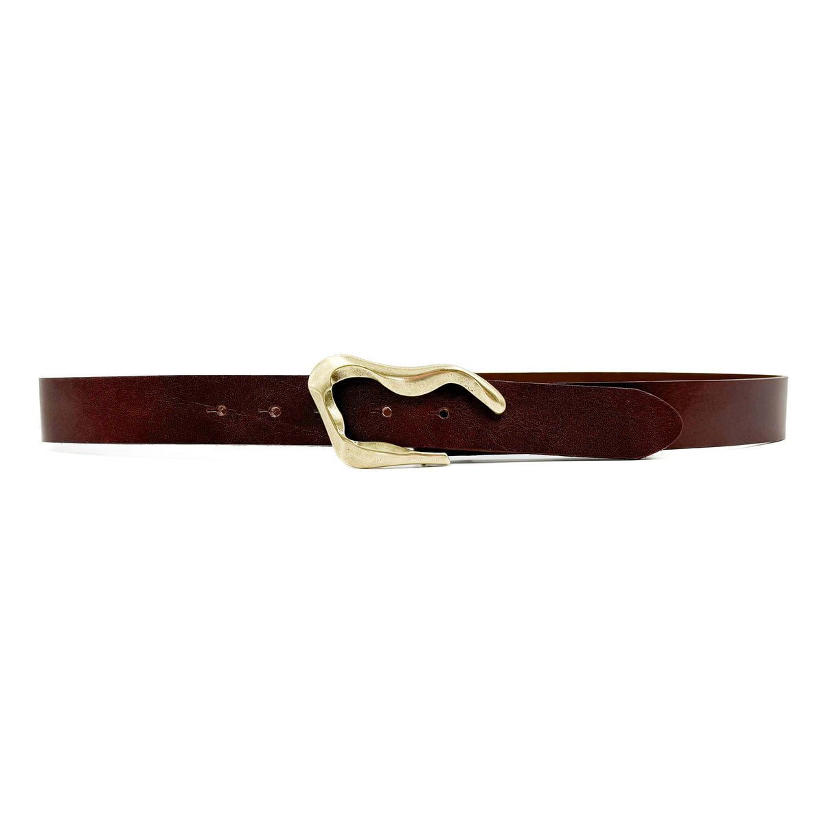 Reilly Belt Chocolate Brass